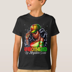 Oberörd av negativa själar Svart kvinna Svart hans T Shirt
