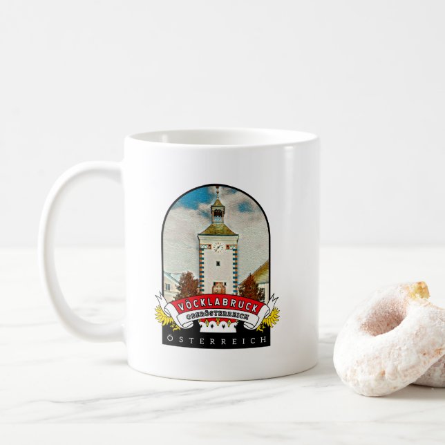 Oberösterreich Vöcklabruck Österreich Souvenir  Kaffemugg (Med munk)