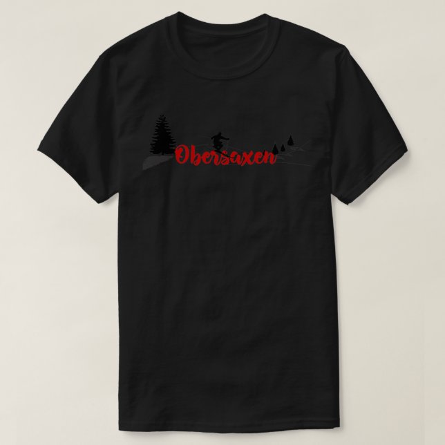 Obersaxen Ski Long T Shirt (Design framsida)