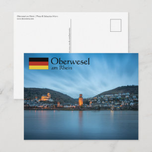Oberwesel Tyskland Vykort
