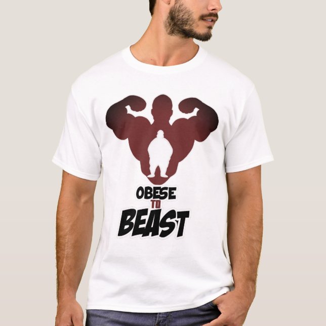 Obese till beastkonditionen driva till folket t shirt (Framsida)