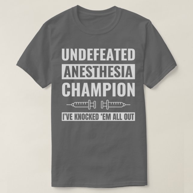 Obesegrad anestesi Champion Anesthetist CRNA Nu T Shirt (Design framsida)