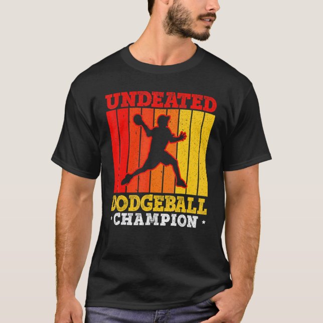 Obesegrad Dodgeball Champion Anka Dip Dive Dodgeb T Shirt (Framsida)