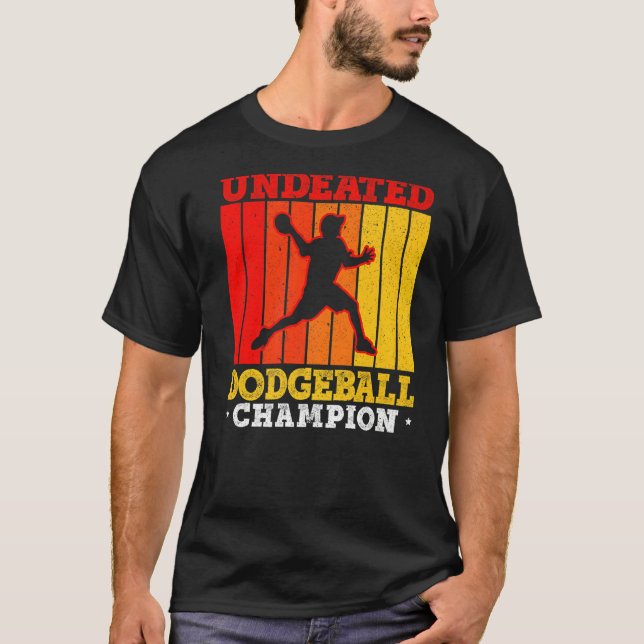 Obesegrad Dodgeball Champion Anka Dip Dive Dodgeb T Shirt (Framsida)