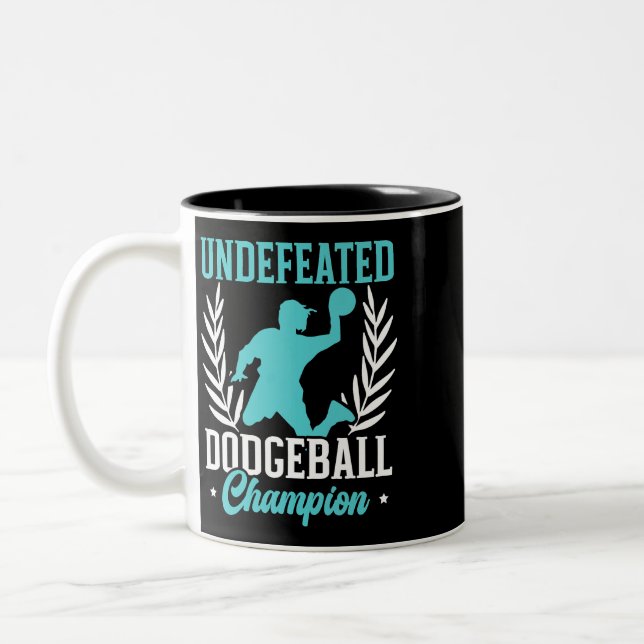 Obesegrad Dodgeball Champion Anka Dip Dive Dodgeb Två-Tonad Mugg (Vänster)