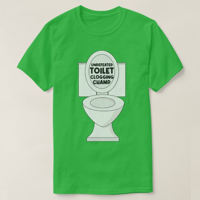 Obesegrad toalettfördämning t shirt (Design framsida)