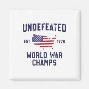 Obesegrad Världskrig Champs T Shirt 4:e juli 17 Magnet