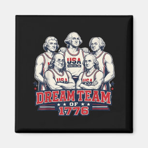 Obesegrade Sedan 1776 Amerika 4:e Juli Magnet