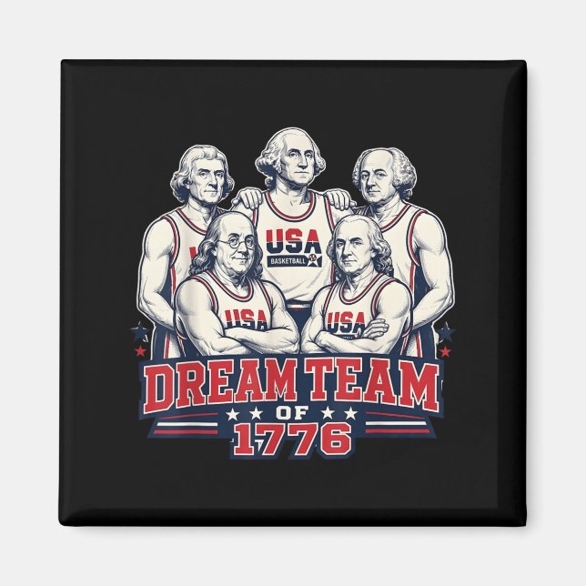 Obesegrade Sedan 1776 Amerika 4:e Juli Magnet (Framsidan)