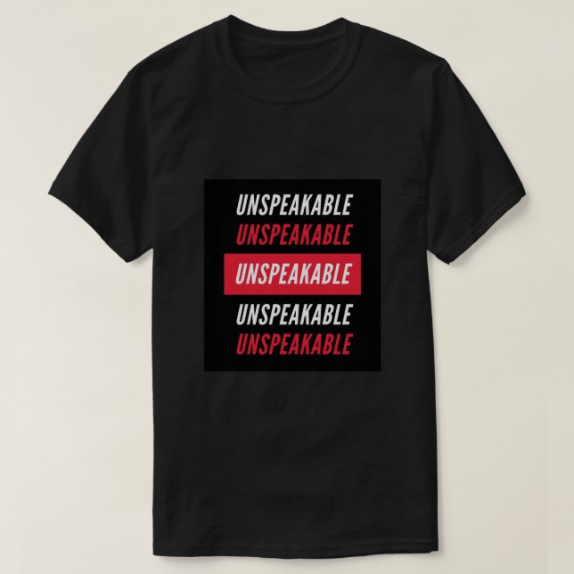 Obeskrivbar Poster T Shirt (Design framsida)