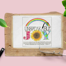 Obeskrivbart joy-inspirerande vykort