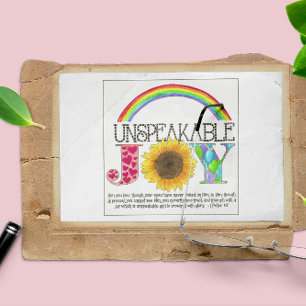 Obeskrivbart joy-inspirerande vykort