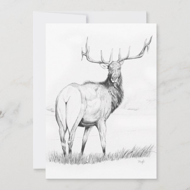 Obeslutande - 5 x 7-tums inbjudan (Framsida)