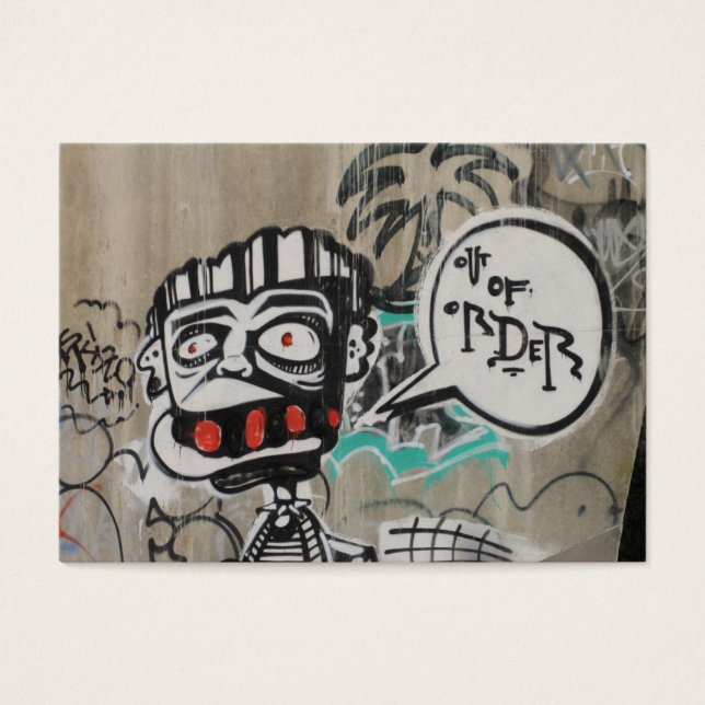 Obeställd Graffiti Visitkort (Framsidan)