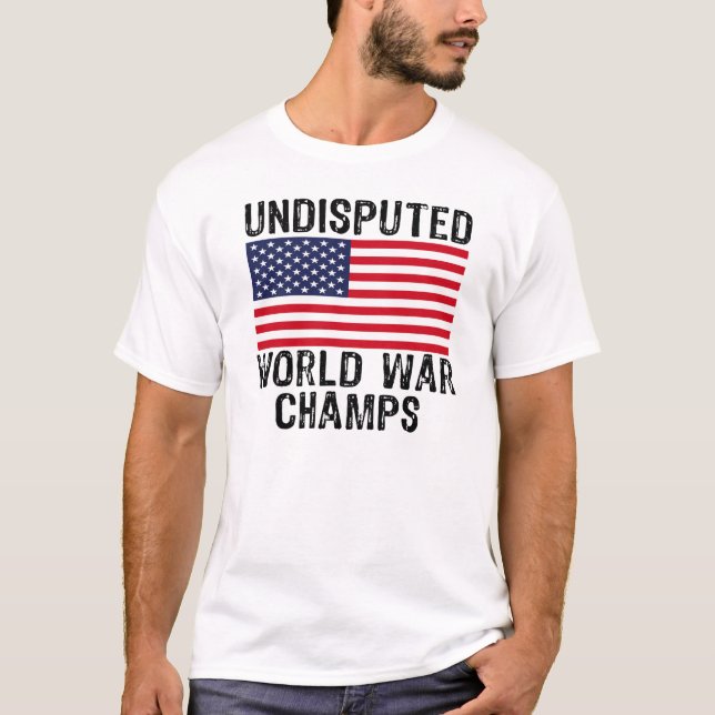 OBESTRIDDA VÄRLDSKRIGMÄSTARE T-SHIRT (Framsida)