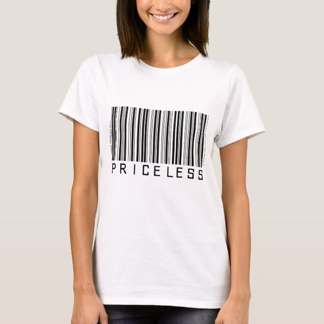 Obetalbar - Barcode - skjorta T-shirt (Framsida)
