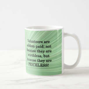 Obetalbara volontärer kaffemugg