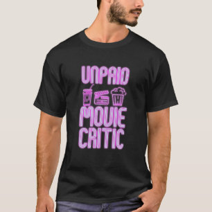 Obetald filmkritik för filmbuffs-design t shirt
