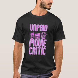 Obetald filmkritik för filmbuffs-design t shirt