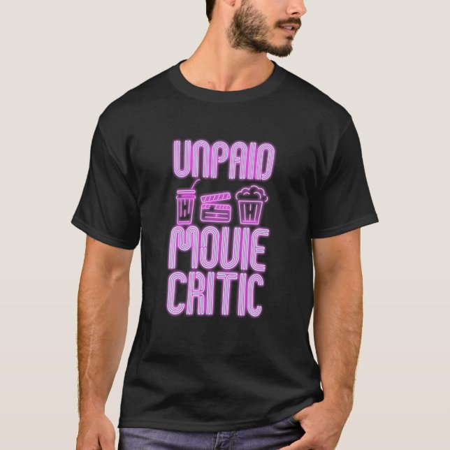 Obetald filmkritik för filmbuffs-design t shirt (Framsida)