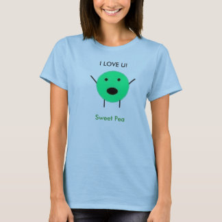 obetitlad ÄLSKAR JAG U! , Söt ärta T-shirt