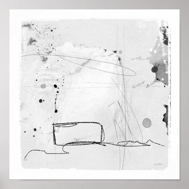 obetitlade arbeten på papper poster (Framsidan)