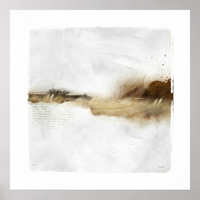 obetitlade arbeten på papper poster (Framsidan)