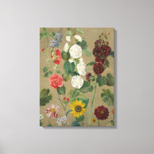 Obetitlat (blommor) (olja ombord) canvastryck
