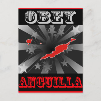 Obey Anguilla Vykort