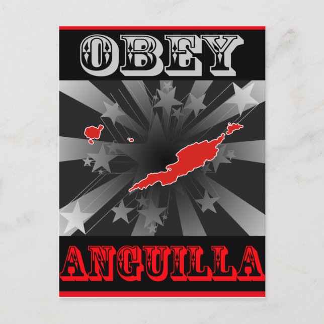 Obey Anguilla Vykort (Framsida)