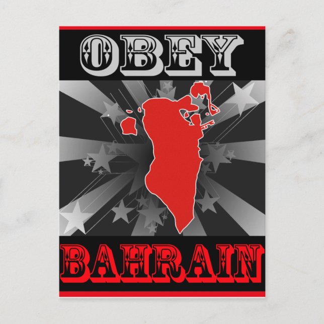 Obey Bahrain Vykort (Framsida)