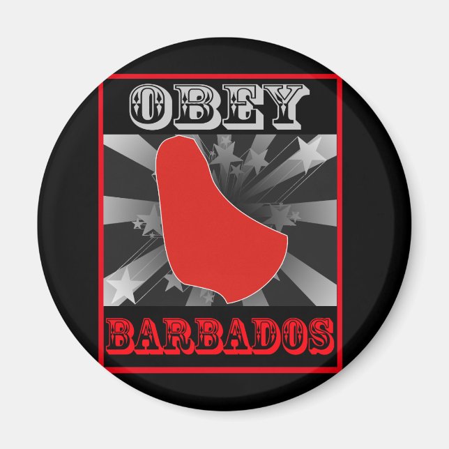 Obey Barbados Magnet (Framsidan)