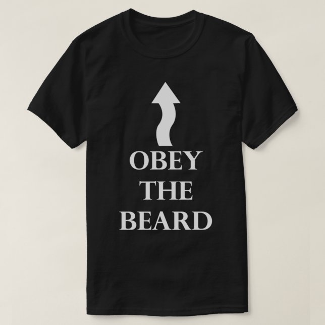 Obey Beard 4 T Shirt (Design framsida)
