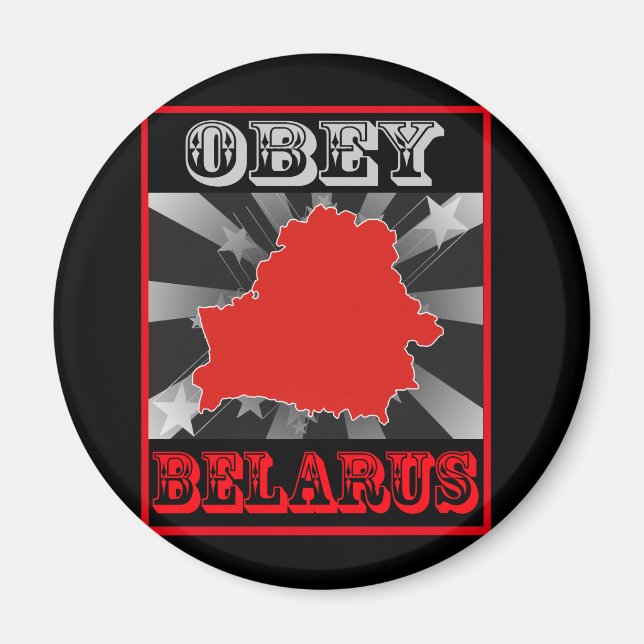 Obey Belarus Magnet (Framsidan)