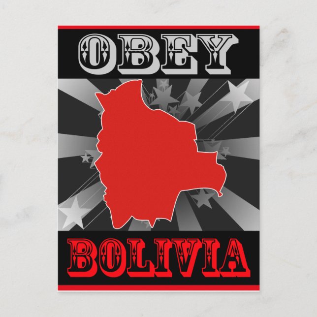 Obey Bolivia Vykort (Framsida)