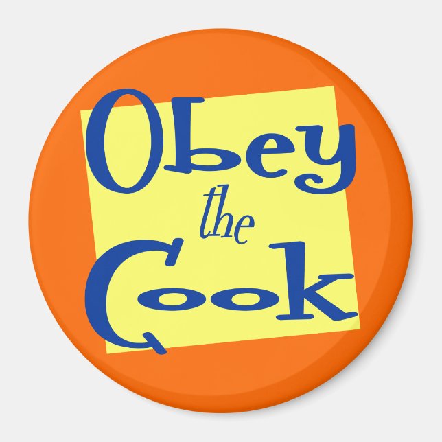 Obey Cook Funny Kitchen Say Magnet (Framsidan)