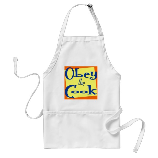 Obey Cook Funny Kökssalong Apron Förkläde (Framsidan)