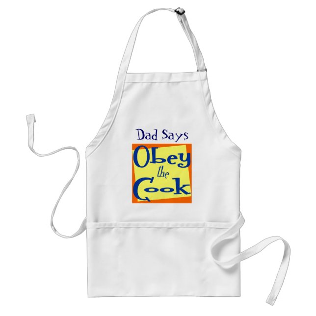 Obey Cook Personalizable Kitchen Apron Förkläde (Framsidan)