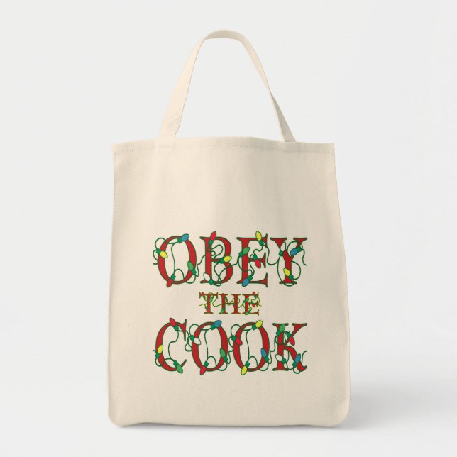 Obey, Cook som säger Helgdag Ljus Tygkasse (Framsidan)
