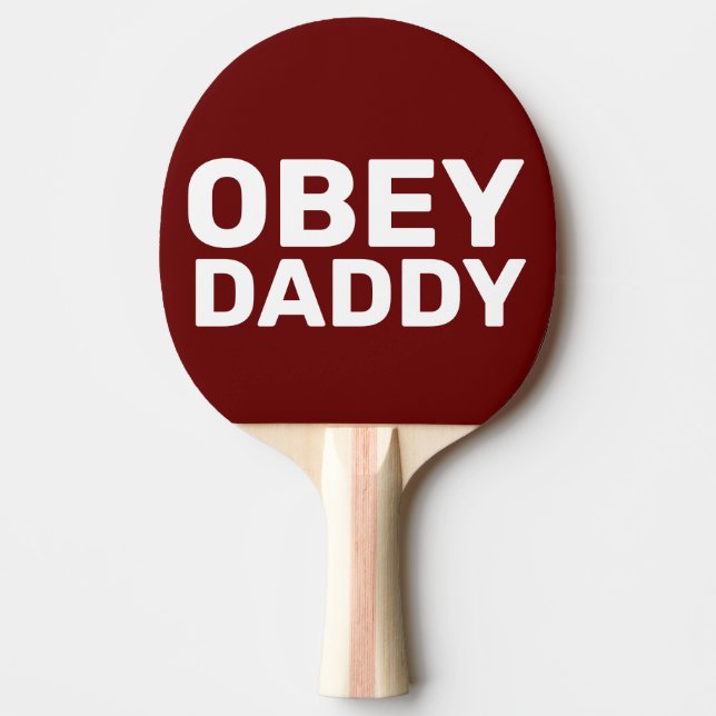 OBEY DADDY PING PONG PADD;ES PINGISRACKET (Framsidan)