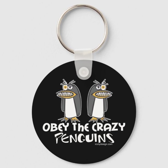 Obey de Crazy Penguins nyckelkedjor Nyckelring (Framsida)