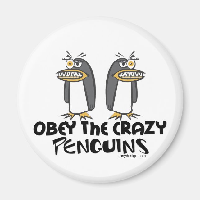 Obey de galna Penguins! Magnet (Framsidan)