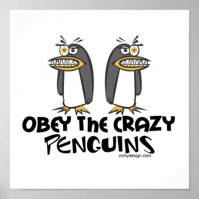 Obey de galna Penguins! Poster (Framsidan)
