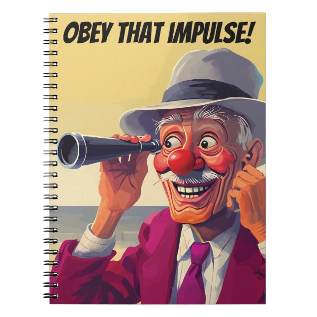 Obey den Impulse, Gamle man med Spyglass... Anteckningsbok (Framsidan)