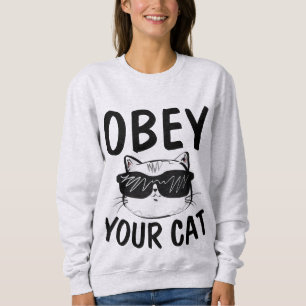 OBEY DIN CAT, Lustigt T-shirts