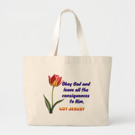 Obey God Jumbo Tygkasse