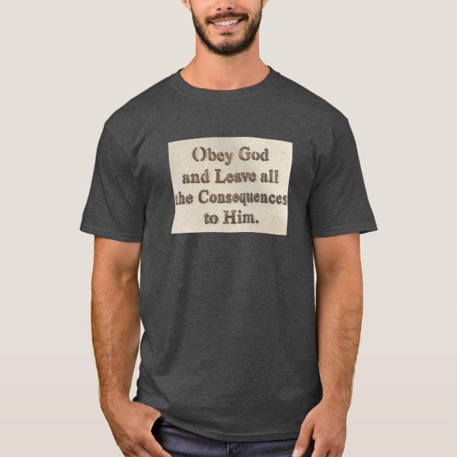 Obey God T Shirt (Framsida)