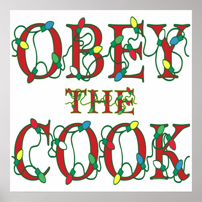Obey, Helgdag Kitchen Say Print Poster (Framsidan)