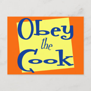 Obey Kökssätet i Cook Vykort