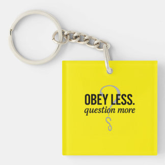 Obey Less. Fråga mer - Rebellig offertdesign